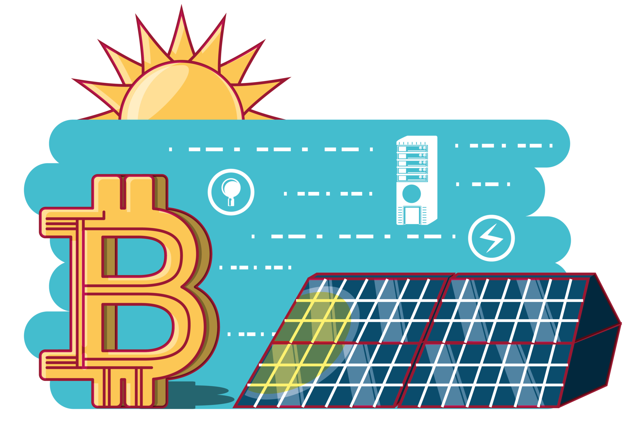 Solar bitcoin
